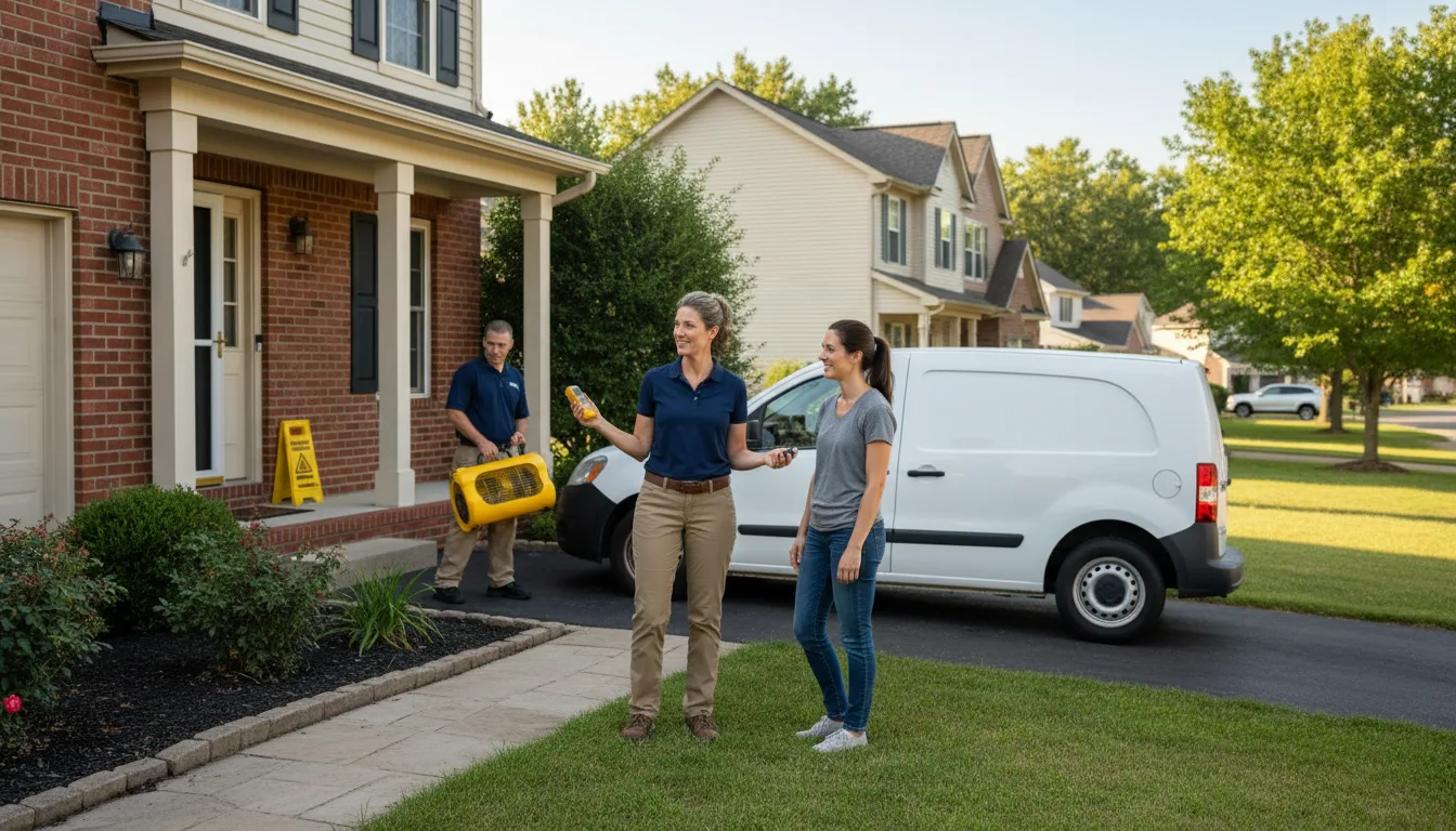 Water restoration image for Home Water Damage Repair in Marland, OK